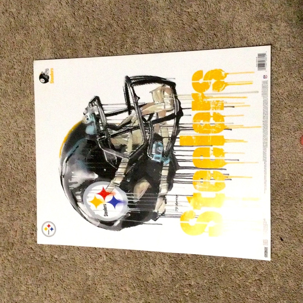 Steelers drippy poster.